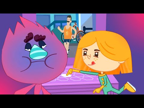 Кнопка от икоты 👄 – Катя и Эф. Куда-угодно дверь — Серия 116 – Образовательный мультик для детей