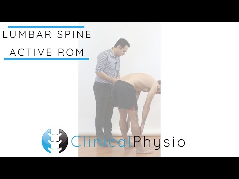 Lumbar Spine Active Range of Motion / Movement | Clinical Physio