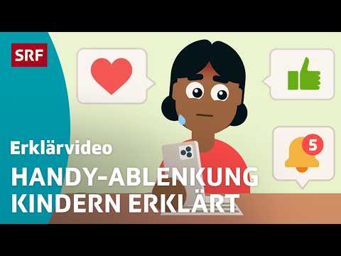 Wie uns das Handy ablenkt – einfach erklärt | Kindervideos | SRF Kids