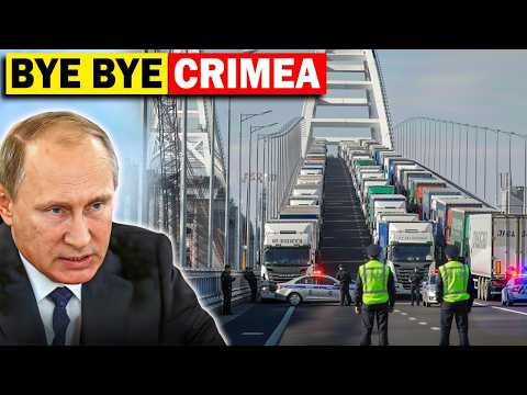 Moscow's Crimea Land Bridge Is Gone—Hundreds Trucks STUCK as Kerch Bridge Crossings Cut Off