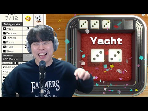 The funniest dice game in the world🤣 (Yacht Gameplay)
