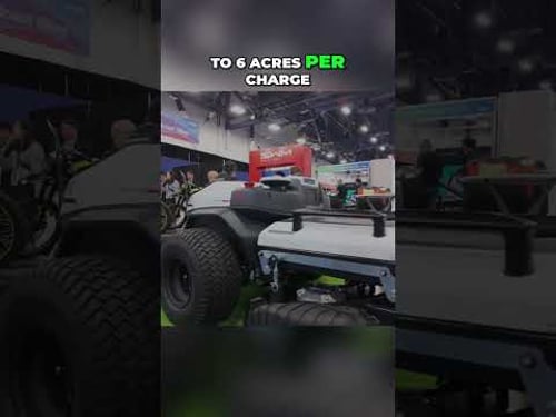 AI Robot Lawnmower: Commercial Powerhouse with 42" Cut! #shorts