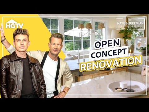 Crowded 1st Floor Renovated into Open-Concept Living Space | The Nate & Jeremiah Home Project | HGTV