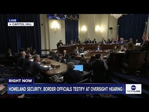 LIVE: Homeland Security Immigrations and Customs officials testify at oversight hearing