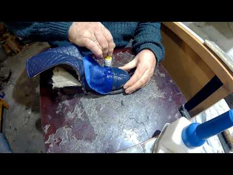 Как легко и просто отремонтировать заделать сбитый,стёртый носок обуви