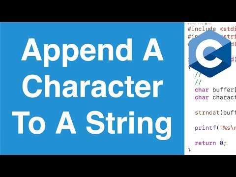 Append A Character To A String | C Programming Example