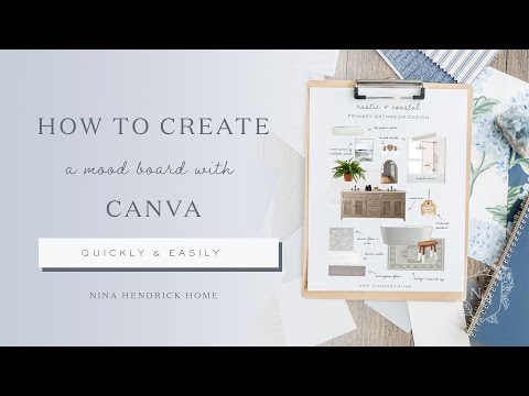 How to Create a Mood Board with Canva | How to Make a Room Makeover Design Board (for Free!)