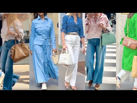 MILAN STREET STYLE IDEAS 🇮🇹APRIL SPRING FASHION 🦋MILAN SHOPPING WALK #vanityfair #vogue