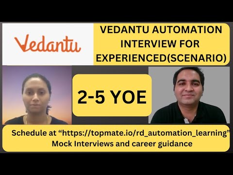 Vedantu Automation Testing Interview Experience | Real Time Interview Questions and Answers