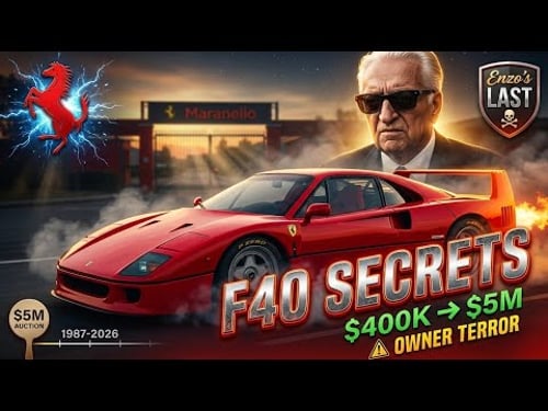 Ferrari F40: Enzo's Raw Beast - Full History, Owner Secrets & $5M Legacy (1987)