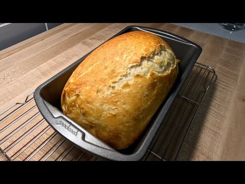 A Bread So Easy ANYONE Can Make It! (No-Knead Artisan Sandwich Loaf)