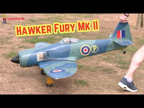 Now that's a low pass ! RC Hawker Fury Mk II RC Fighter