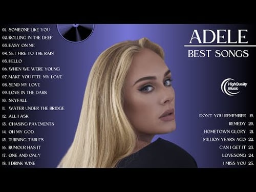 Adele Playlist 2024 Best Songs ⭐️ ~ Greatest Hits Album 💥 ~ Adele Top 25 Songs 2024 ⭐️