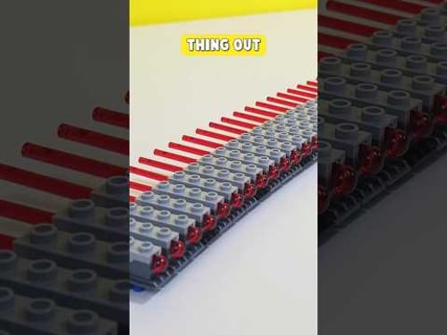 Building a 100 Lego Spring Shooter Launcher!