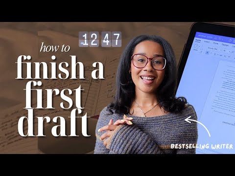 how to *finish* a first draft! | writing advice from a bestselling author📔👩🏽💻