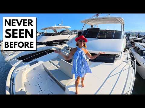 BETTER THAN A HOUSE 🤯 2025 Aquila 46 Yacht Power Catamaran Liveaboard Yacht Tour