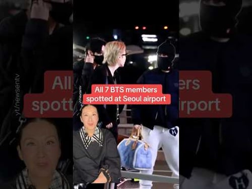 All 7 BTS members spotted at Seoul airport!
