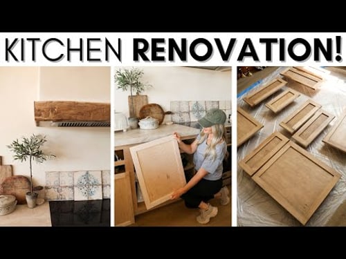RENOVATING OUR KITCHEN || PICKING OUT A CABINET STAIN COLOR || STAINING MAPLE CABINETS