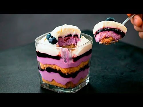 A Chef Showed Me This ORIGINAL ITALIAN BLUEBERRY TIRAMISU — No Eggs, No Oven🫐