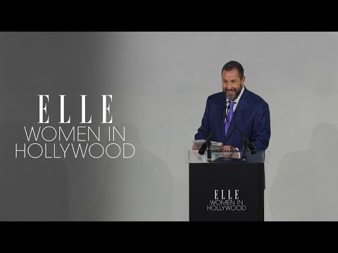 Adam Sandler Honors His Best Friend Jennifer Aniston | Women in Hollywood| ELLE