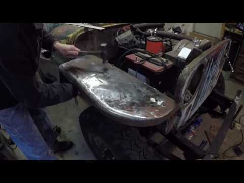 Shrinking Stretched Sheet metal with a Propane Torch