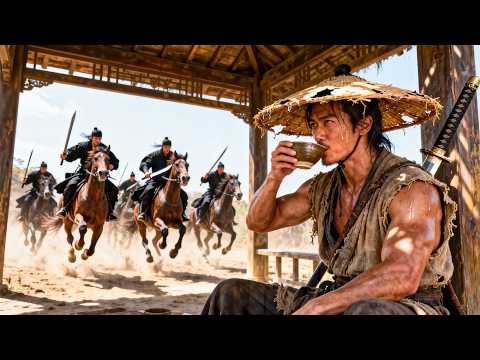 His family slain, the boy trains for ten years and fells all his foes with one sword!