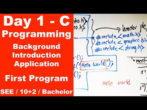 Introduction and first program || C Programming for beginners in Nepali || Day 1 || Readersnepal
