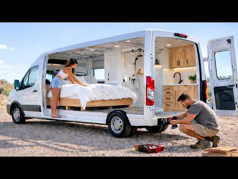Family Transforms Brand New Van into a Luxury Camper | Start to Finish Build by @Builders Blueprint