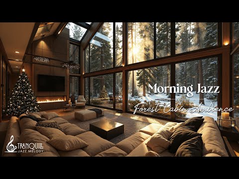 Winter Forest Sunlight Jazz — Cozy Cabin Warmth with Soft Jazz for Stress Relief, Study & Work