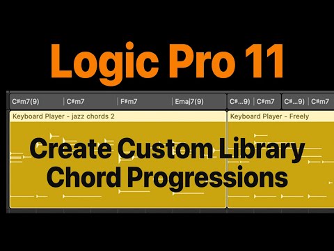 Logic Pro 11 - Session Player - Create & save custom chord progressions!