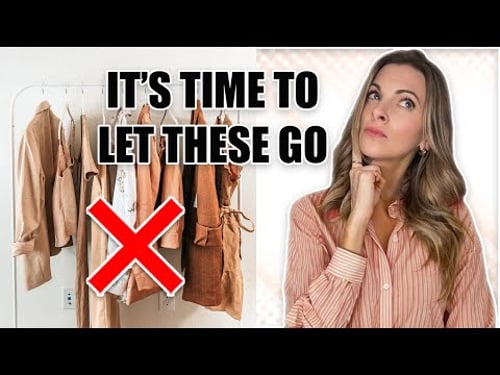 We edited her closet. This is what we got rid of.