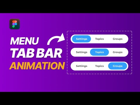 How to create a Figma tab bar animation - Interactive Menu Tutorial
