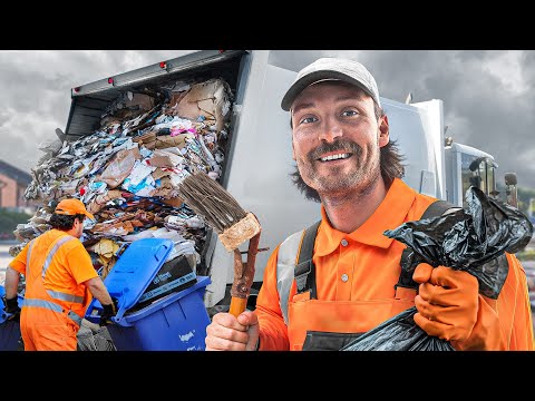 Eine Frühschicht bei der Müllabfuhr