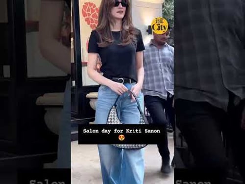 Kriti Sanon was spotted in Mumbai after enjoying a salon day. We love the look! 😍