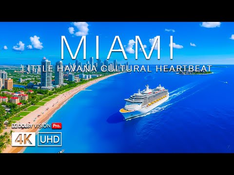 Miami 4K Drone Footage | Skyline Views Crystal Beaches & Vibrant City Atmosphere UHD