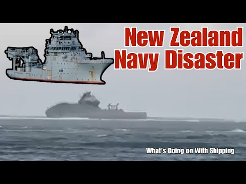 The Royal New Zealand Navy's HMNZS Manawanui, Grounded, Then Sank Off the Coast of Samoa