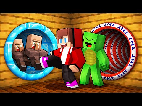 Mikey & JJ vs Villagers : Choose the Right Slide in Minecraft (Maizen)