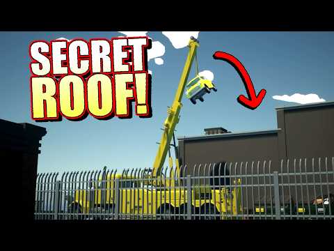 I Found a SECRET Roof Spot Using a Crane... Pretending to be a NPC!