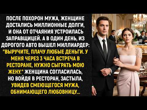 После похорон мужа, женщине достались миллионные долги, и она от отчаяния устроилась заправщицей...