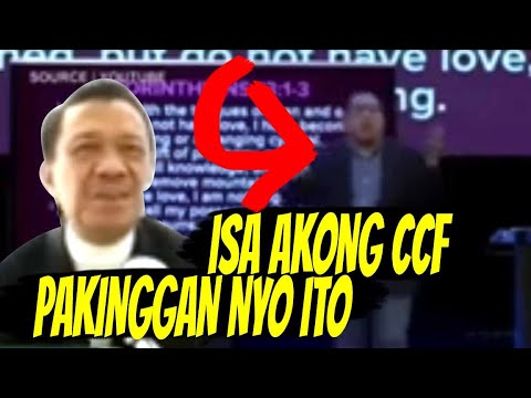 Parang Maingay Na Gong Lang daw ang Kapatid Na Eli sabi ng CCF Pastor