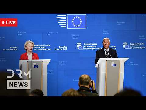 LIVE: EU's Costa and von der Leyen Hold Press Conference in Bilzen | AC1N