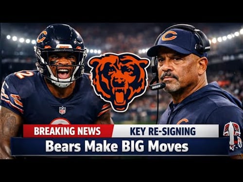 Breaking News DJ Moore Contract Drama,Veteran RB Coach Lands in Chicago, Bears Lock Down Key Lineman