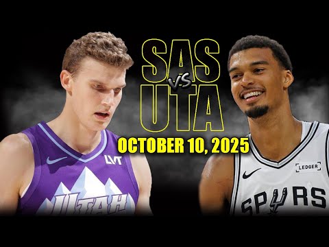 San Antonio Spurs vs Utah Jazz Full Game Highlights - October 10, 2025 | NBA Preseason