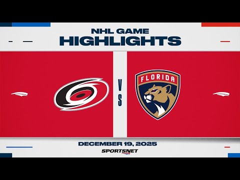 NHL Highlights | Hurricanes vs. Panthers - December 19, 2025