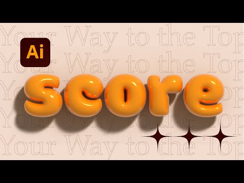 So Easy!Adobe Illustrator Tutorial How To Make 3D Bubble Text #illustrator #illustratortutorial