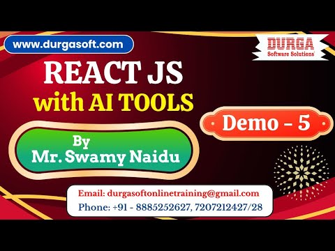 REACT JS with AI TOOLS tutorials || Demo - 5 || by Mr. Swamy Naidu On 29-10-2025 @7AM (IST)