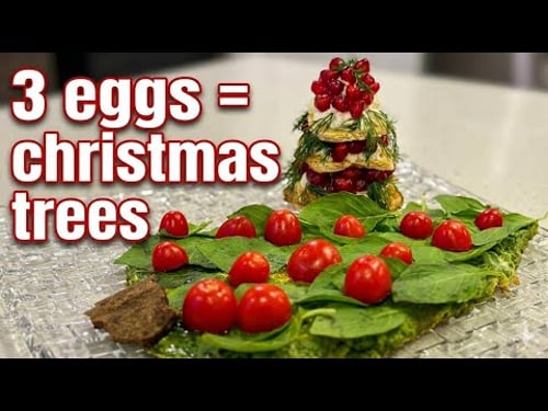 3-Egg Edible Christmas Tree — Fun, Creative & Delicious