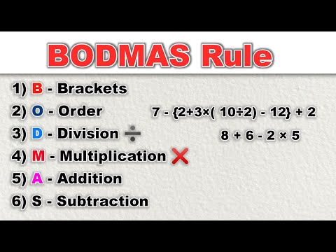 BODMAS Rule in Math | Learn BODMAS | BODMAS Explained