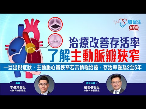 心臟醫生會客室 | 了解心瓣疾病 — 主動脈瓣狹窄 | 主持:心臟科專科 羅君健醫生 | 嘉賓:心臟科專科 李健棠醫生