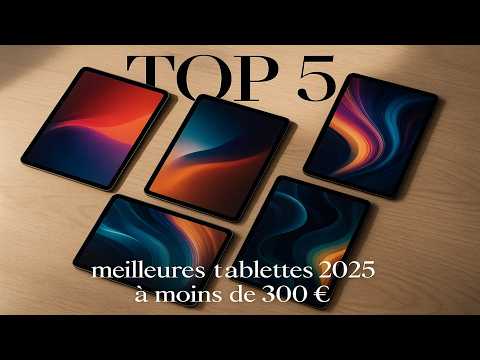 Top 5 des meilleures tablettes à moins de 300 € en 2025